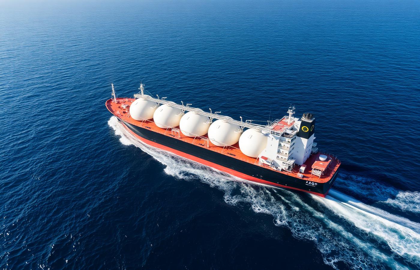 Fuel tanker at sea